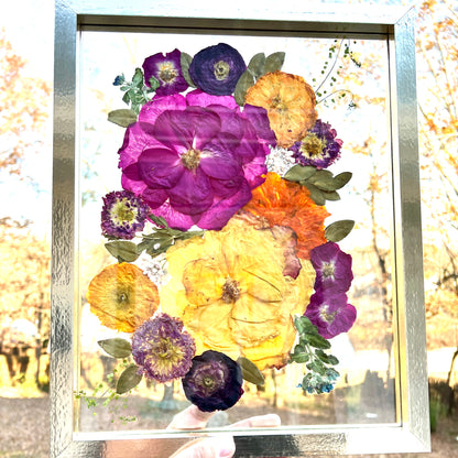 Custom Pressed Flower Floating Frame