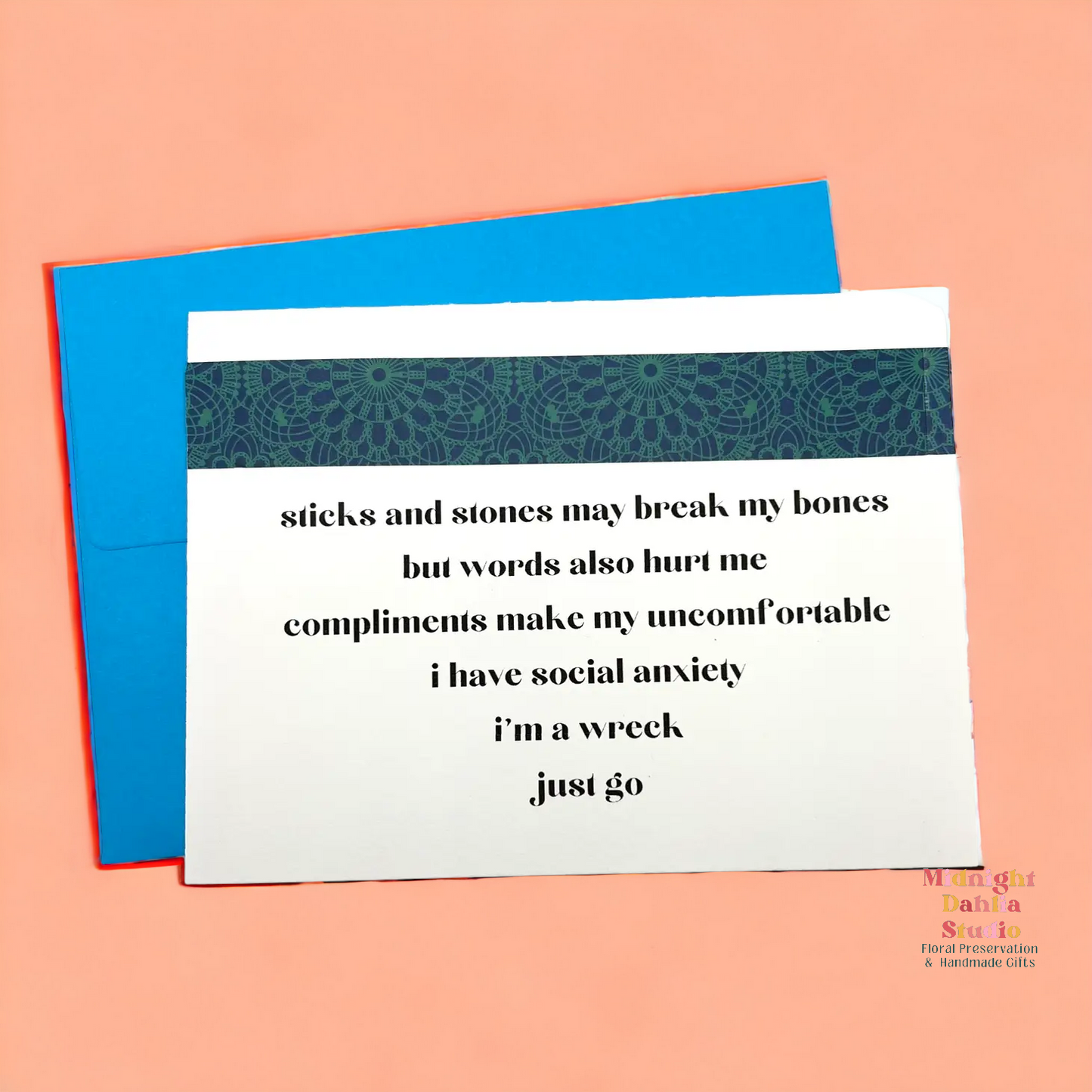 Social Anxiety Greeting Card