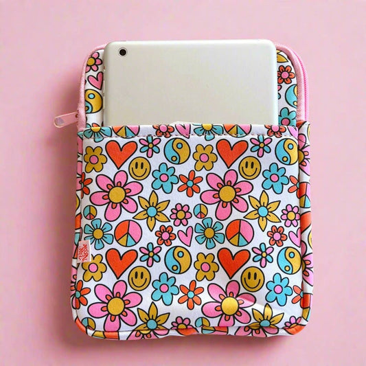 E-reader / Tablet Sleeve - Funky Floral