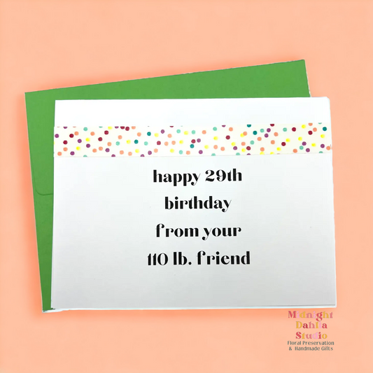 Happy 29th Birthday Greeting Card