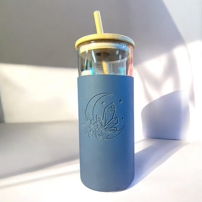 Glass and Silicone Engraved Tumbler