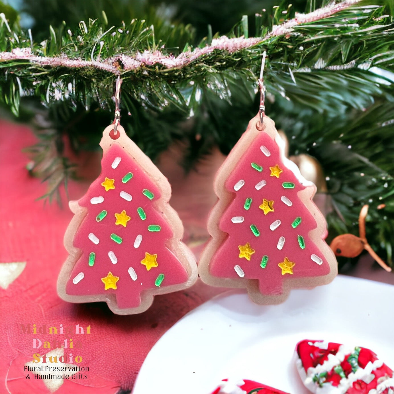 Christmas Sugar Cookie Earrings