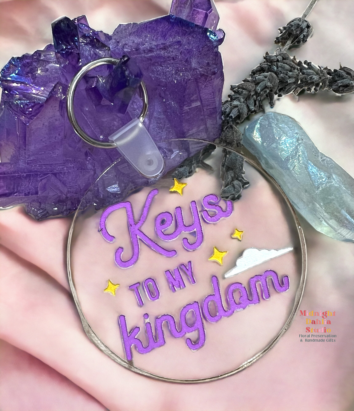Keys To My Kingdom Round Acrylic Keychain