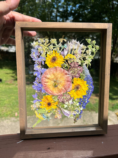 Custom Pressed Flower Floating Frame