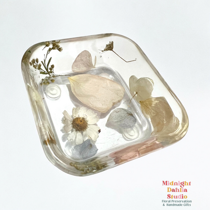 Custom Flower Preservation Jewelry Dish