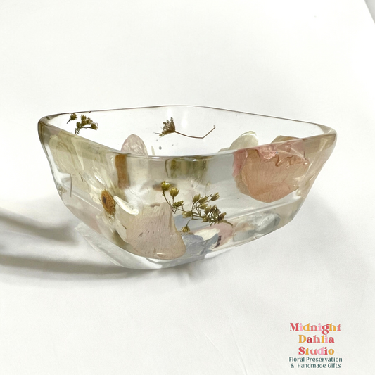 Custom Flower Preservation Jewelry Dish