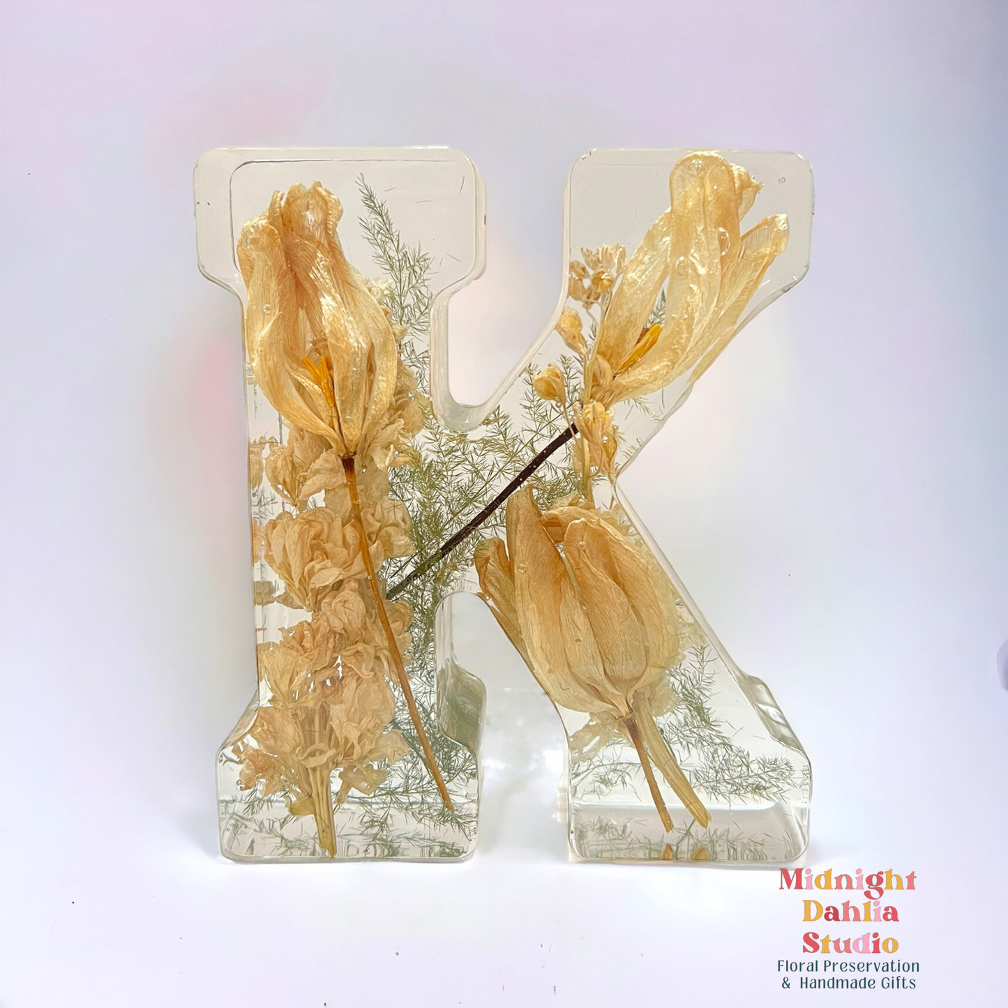 Custom Letter Flower Preservation