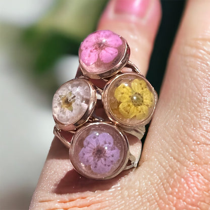 Pressed Flower Ring