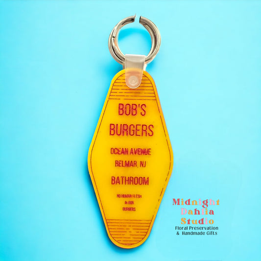 Bob’s Burgers Retro Motel Keychain