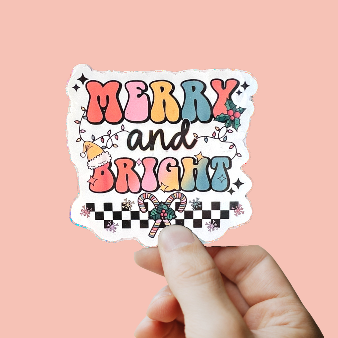 Merry & Bright Sticker