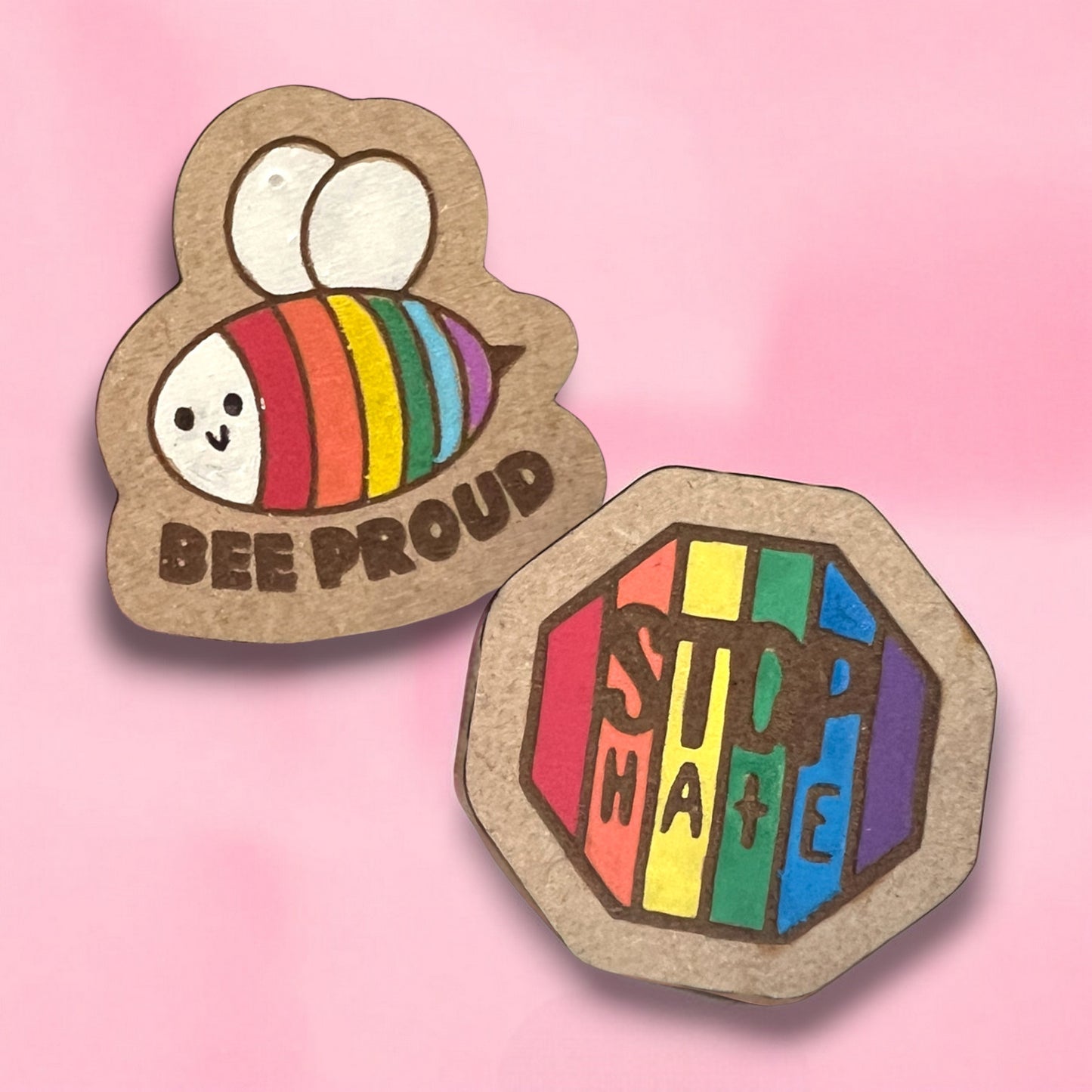 Pride Hand-Painted Pins