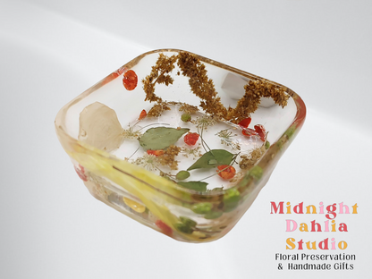 Custom Flower Preservation Jewelry Dish